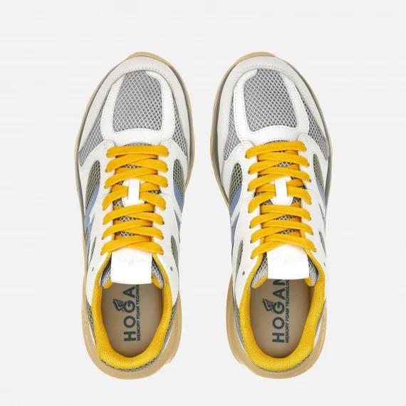 Sneakers H665 in pelle e tessuto tecnico 