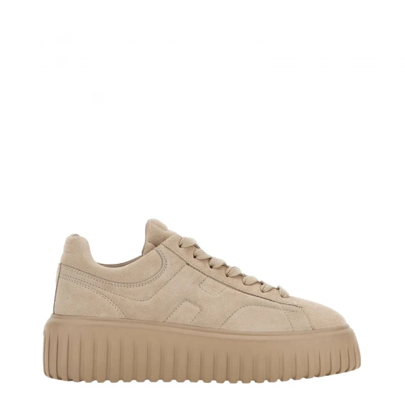 Sneakers H-Stripes Beige in pelle scamosciata  - Taglia 40 - Hogan