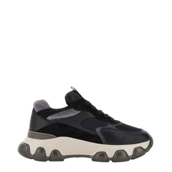 Sneakers  Hyperactive in pelle e tessuto Nero 