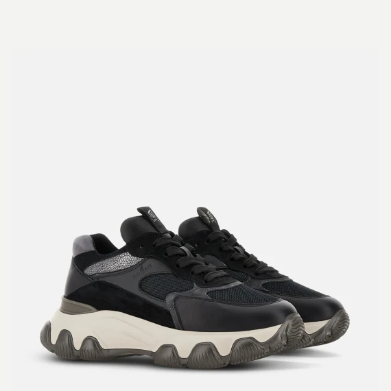 Sneakers  Hyperactive in pelle e tessuto Nero 