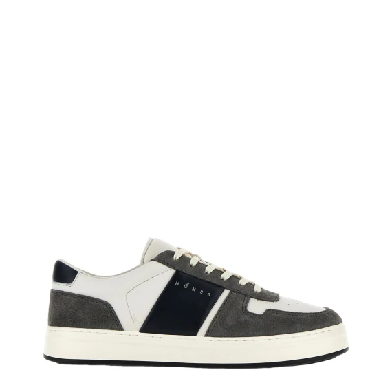 Sneakers H-TV Bianco Grigio Nero - 10 - Taglia 9 - Hogan