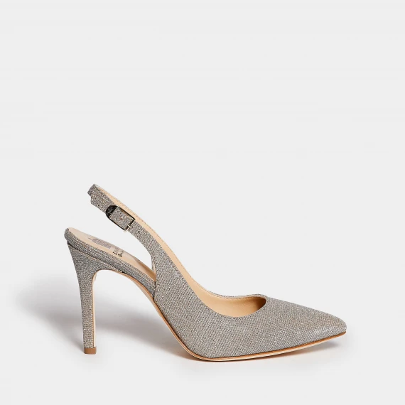 Slingback CH2002 in tessuto lurex 