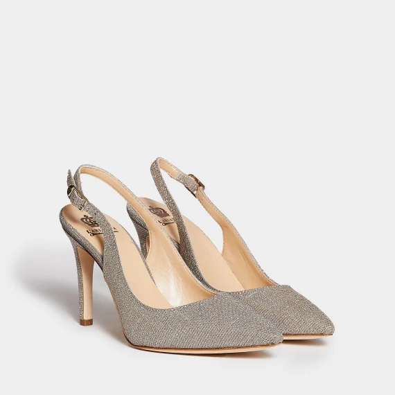 Slingback CH2002 in tessuto lurex 