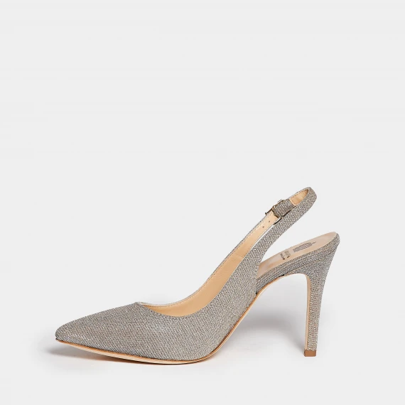 Slingback CH2002 in tessuto lurex 