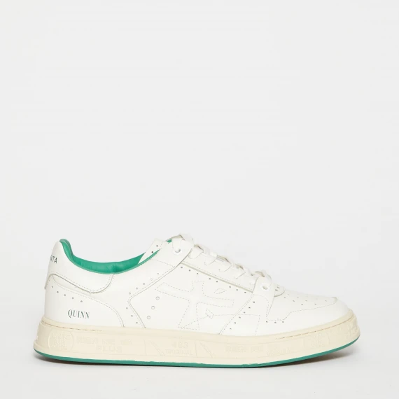 Sneakers Quinn 6006 in pelle avorio 