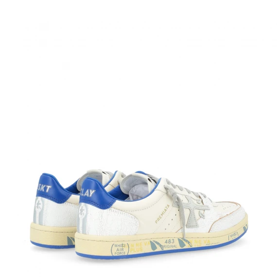 Sneakers BSKT Clay 6776 bianca e blu 