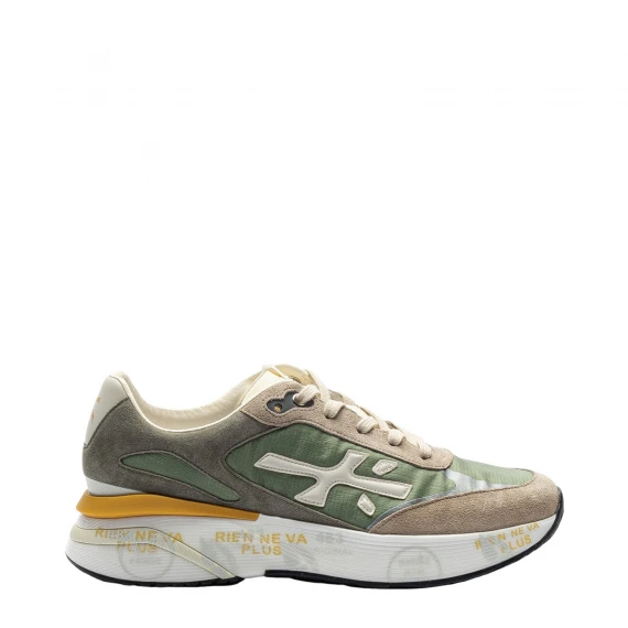 Sneakers Moerun 6726 verde e beige 