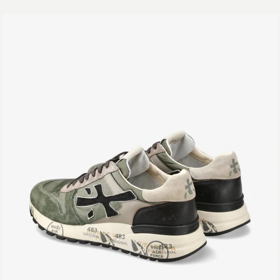 Sneakers Mick 6870 in pelle e tessuto grigia 