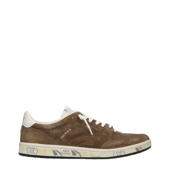 Sneakers BSKT CLAY 6963 in pelle scamosciata tabacco 