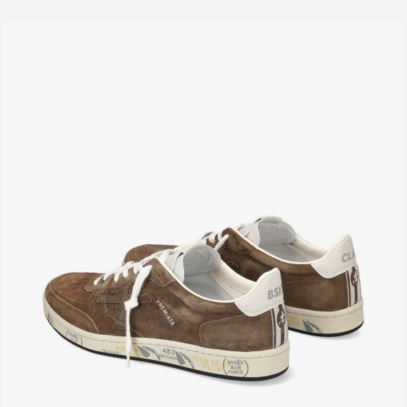 Sneakers BSKT CLAY 6963 in pelle scamosciata tabacco 