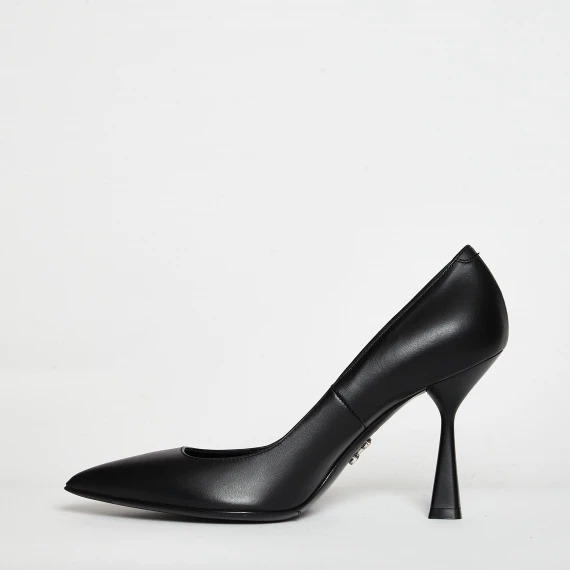 Dècolletè Kira in pelle nero 
