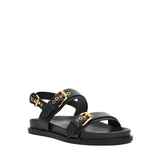 sandalo sportivo pelle blu