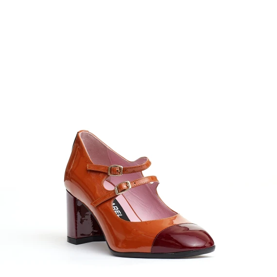 pump cinurine camel e bordeaux