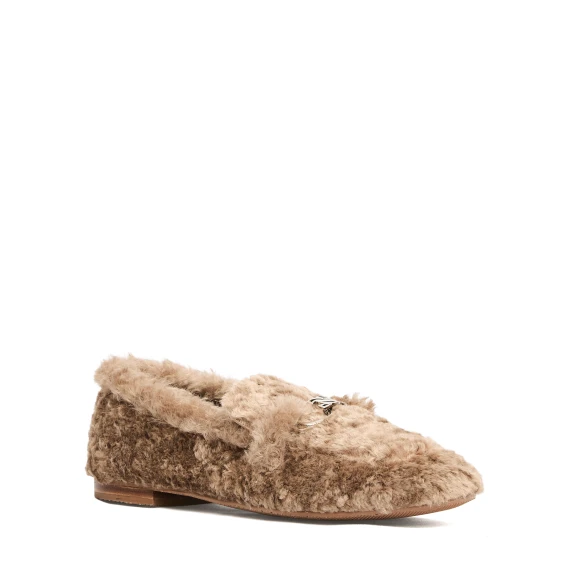 mocassino teddy beige