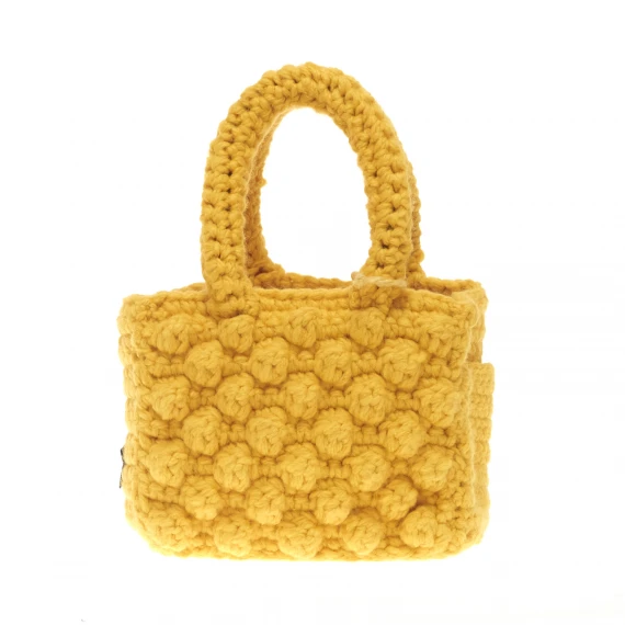 shopping small crochet lana giallo - Taglia ONESIZE - chica bags