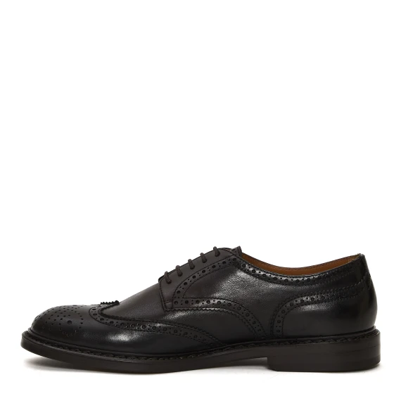 stringata inglese pelle marrone