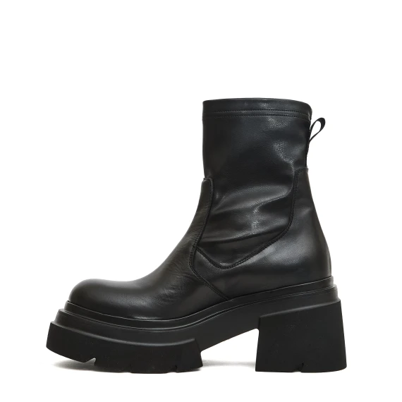 stivaletto fondo grosso stretch nero