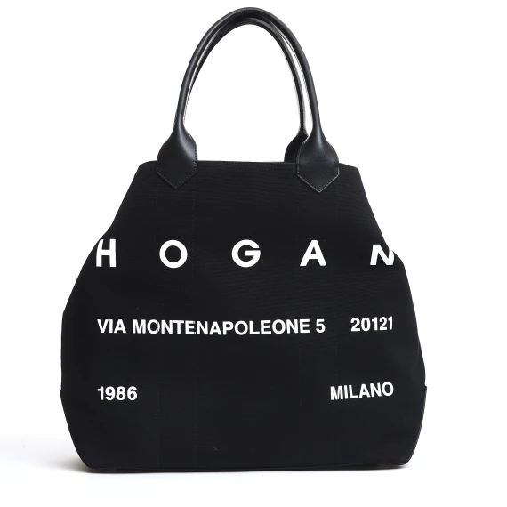 shopping grande tessuto nero - Taglia ONESIZE - Hogan