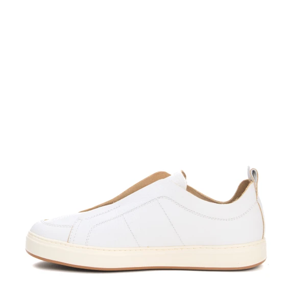 slipon pelle bianco
