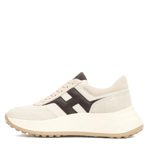 running H669 Hi Fi  pelle cam bianco H marrone