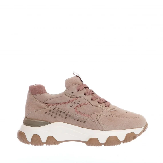 sneakers Hyperactive in camoscio beige