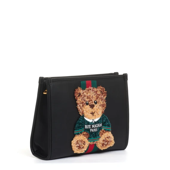 clutch nera con Teddy