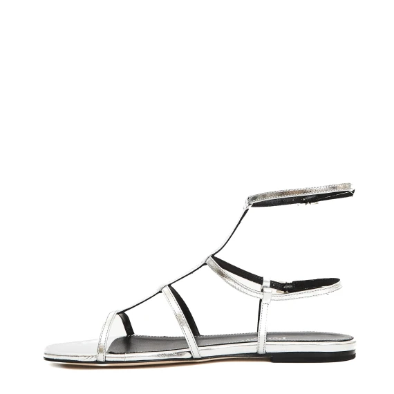 sandalo flat listini argento