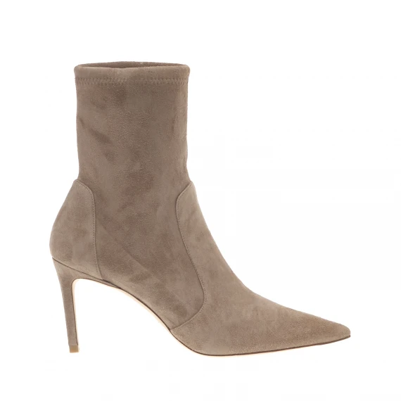 stivaletto in camoscio beige tacco 85 - Taglia 39.5 - stuart weitzman