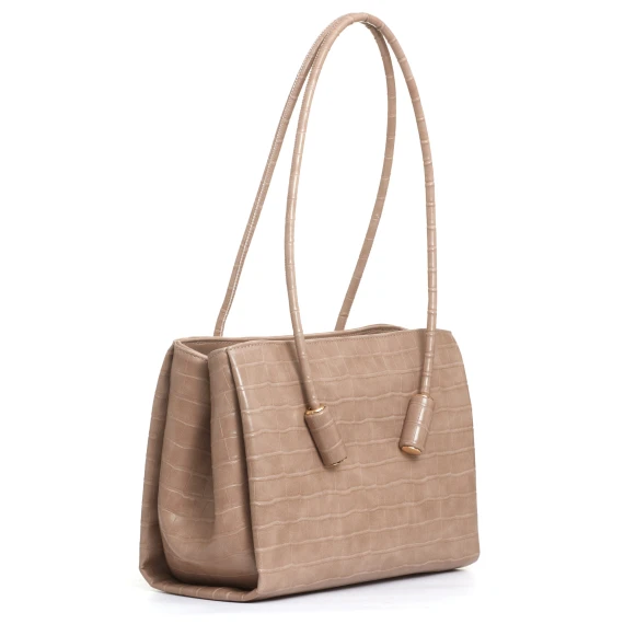 borsa in cocco taupe