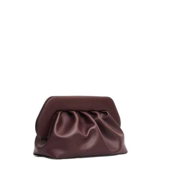 clutch vegan leather bordeaux