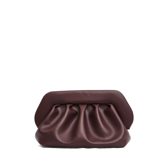 clutch vegan leather bordeaux