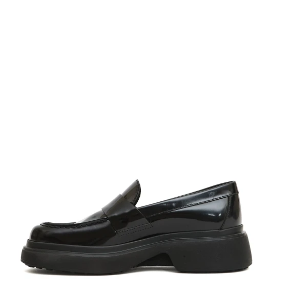 mocassino spazzolato nero