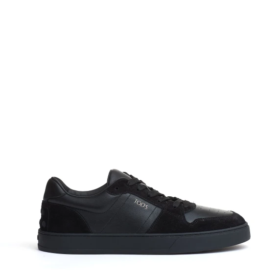 sneakers basket camoscio e pelle nera - Taglia 43 - Tod's