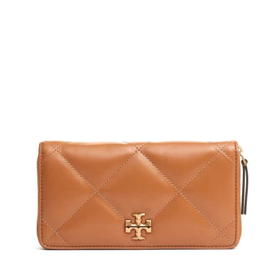 zip continental color cuoio - Taglia ONESIZE - Tory Burch