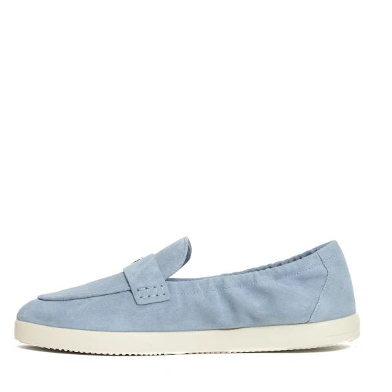 mocassino camoscio azzurro