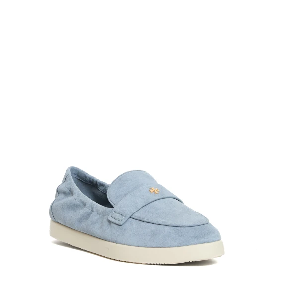 mocassino camoscio azzurro